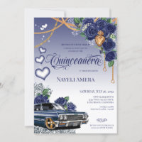 Rose Bleu Classique Bleu Lowrider Chola Quinceaner