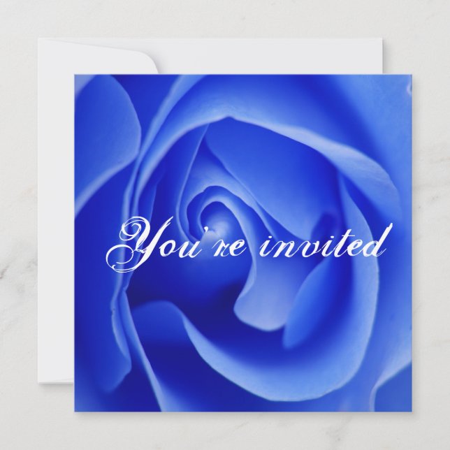 invitation rose bleue (Devant)
