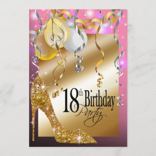 Invitation Rose d'anniversaire de ballons de stylet de