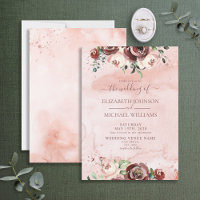 Rose de cannelle Dusty Rose or Aquarelle Script
