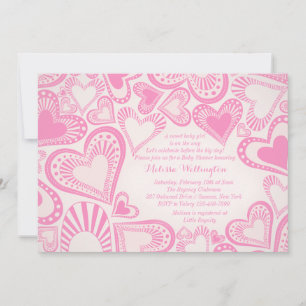 Invitation rose de Heart Montage