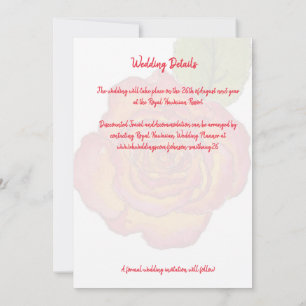 Invitation Rose de paix moderne minimal Enregistrer le Mariag