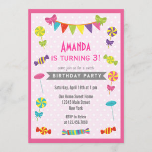 Invitation Rose d'invitation d'anniversaire de terre de