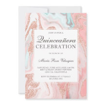 Rose d'or parties scintillant corail marbre rose Q