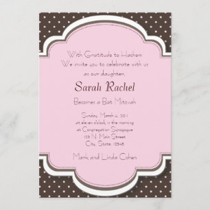 Invitation rose et Brown