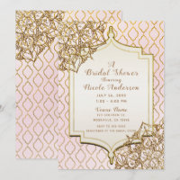 Rose et Or Nuit Morocaine Arabe Fête de Mariage