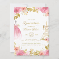 Rose Fleur Paris Chic Quinceanera