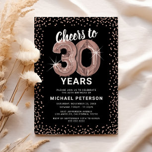 Invitation Rose Gold 30e Anniversaire