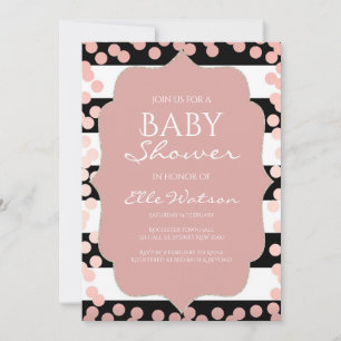 Invitation Rose Gold Baby shower