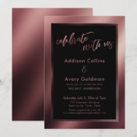 Rose Gold & Noir Célébrez avec Nous