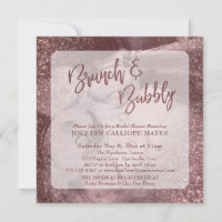 Rose Gold Paillettes Brunch & Bubbly Champagne Pho