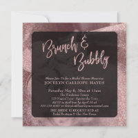 Rose Gold Paillettes Brunch & Bubbly Champagne Pho