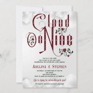 Invitation Rose gothique Cloud Neuf Couples Wedding shower