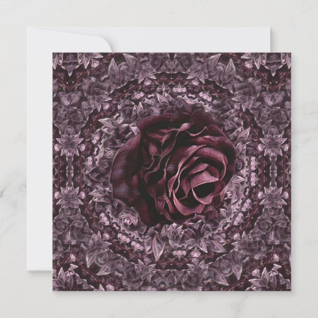 Invitation Rose Mandala (Devant)