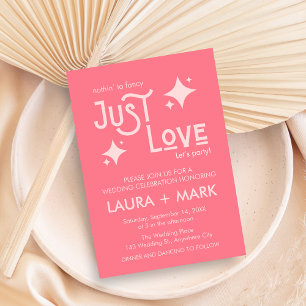 Invitation Rose Moderne Rien De Fancy Just Love Mariage