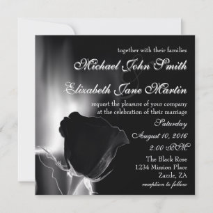 Invitation Rose Noire