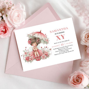 Invitation Rose Pâle pour les 5 Ans de la Jolie Fé