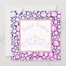 ROSE PASTEL DIAMOND PRINCESS TIARA SIXTEEN