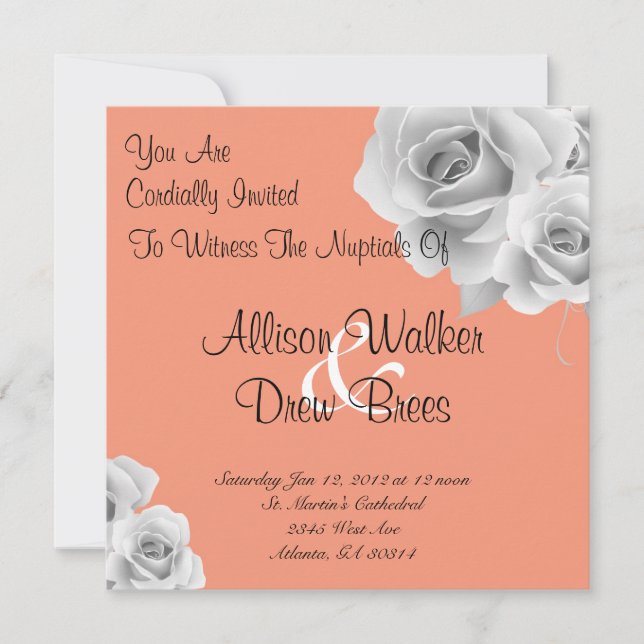 Invitation Rose (Peach) (Devant)