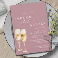 Rose Rose poussiéreux | Fille Champagne Brunch d'a