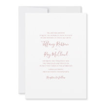 Rose simple élégant or Mariage traditionnel