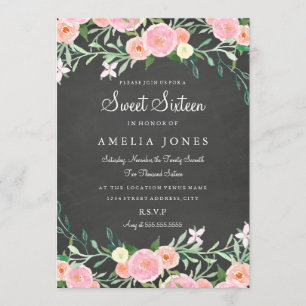 Invitation rose sweet sixteen