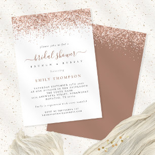 Invitation Rose tendance Parties scintillant or nuptiale de l