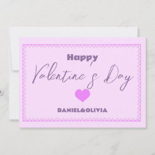Invitation Rose - Violet Saint-Valentin
