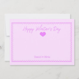 Invitation Rose - Violet Saint-Valentin