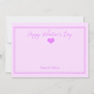 Invitation Rose - Violet Saint-Valentin