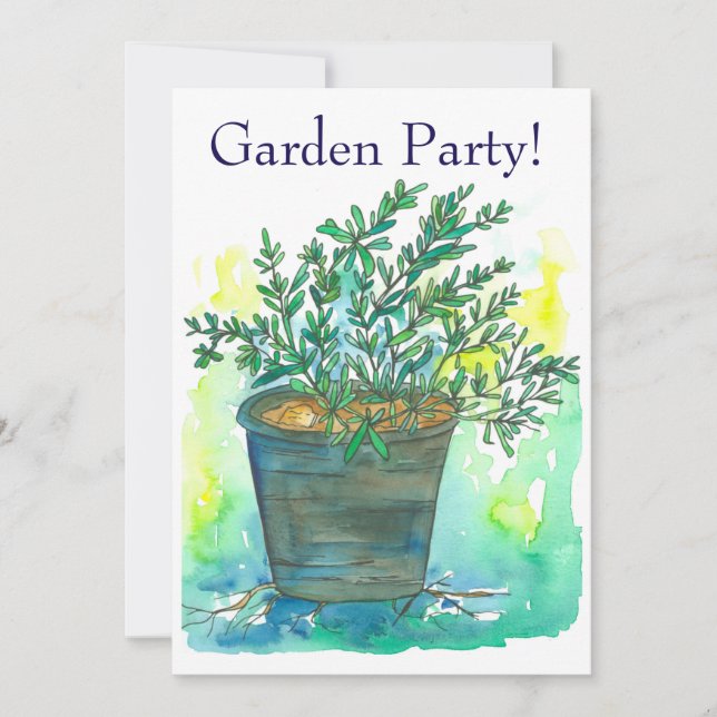 Invitation Rosemary Garden Party (Devant)