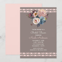 Roses Aquarelle Bohème Rose Taupe Enterrement de V