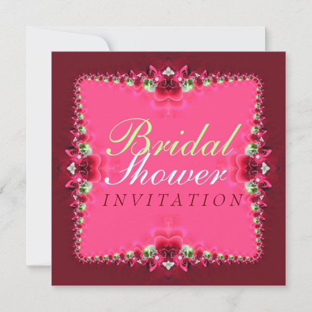 Invitation Roses + Dentelle Hot Rose Bridal Show (Devant)