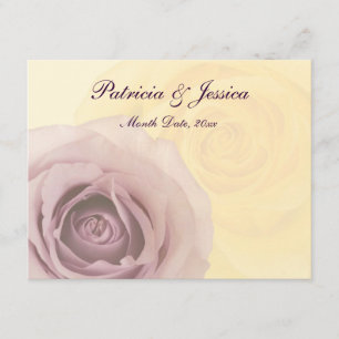 Invitation Roses et amour
