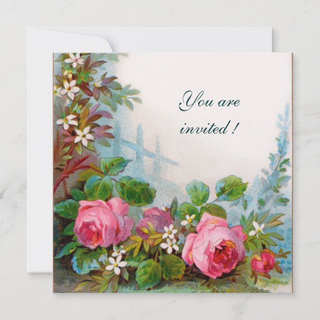 Invitation ROSES & JASMINES champagne (Devant)