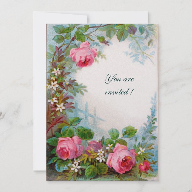 Invitation ROSES & JASMINS glace (Devant)