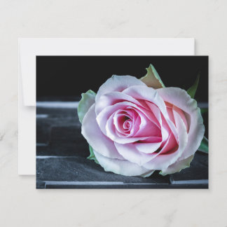 Invitation Roses roses et vertes