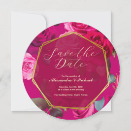 Invitation Roses roses roses sur Viva Magenta | Enregistrer L