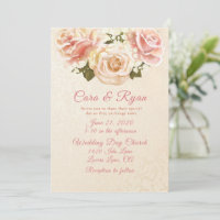 Roses roses tendres élégantes pour mariage