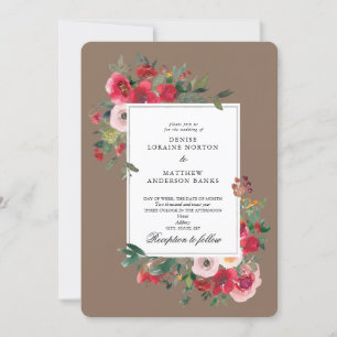 Invitation Roses Sauvages et Coco Mocha