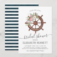 Roue du navire floral nautique | FÊTE DES MARIÉES