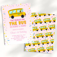 Roues roses sur le bus 1er anniversaire