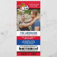 Rouge All Star Sport Ticket Couples Douche Photo