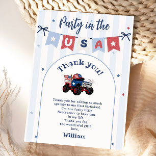 Invitation Rouge Blanc & Bleu Anniversaire Patriotique