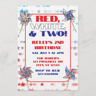 Invitation Rouge, Blanc et Deux, 2e anniversaire