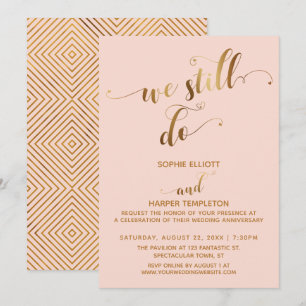 Invitation Rouge Doré Nous Faisons Encore De La Typographie A