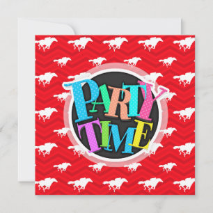 Invitation Rouge écarlate, Blanc, Chevron, Course hippique