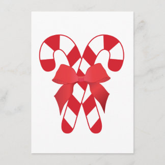 Invitation rouge et blanche de sucres de canne