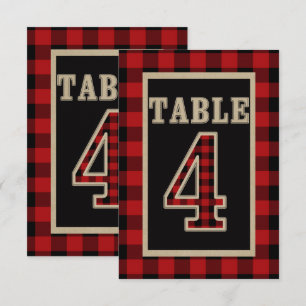 Invitation Rouge et noir Buffalo plaqué Russe Tableau Numéro 