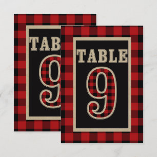 Invitation Rouge et noir Buffalo plaqué Russe Tableau Numéro 